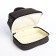 Cosmetic bag, 2 parts on zippers, black color