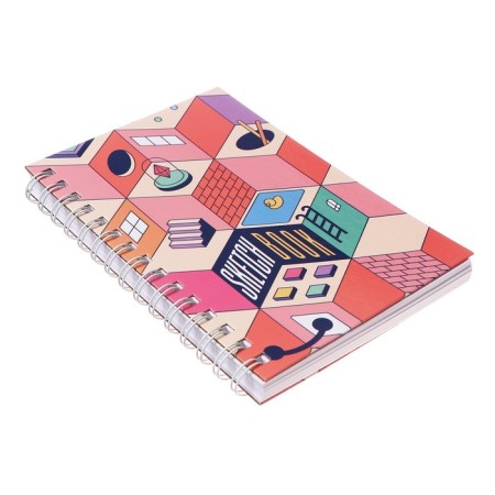 A5 sketchbook, 80 sheets on the crest on the long side of the "game", solid cover, block 100 g/m²-1