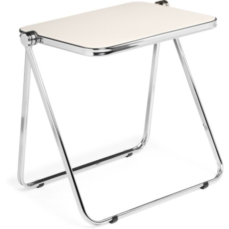 Complex table Arlon chrome, white 64x50x69 cm