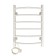 Electric towel "Sanprise" Classic P6, 400x600 mm, left, white
