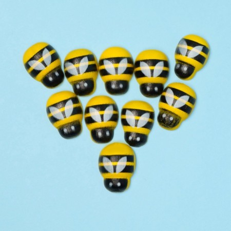 Floristic "bees", 30 pcs., 12 x 9 mm-3