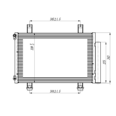 Swift air conditioning radiator (05-) Suzuki 95310-63J00, Luzar LRAC 2462