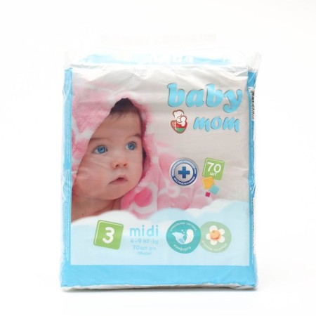 Distributes for children "Baby Mom" ​​3, (4-9 kg), 70 pcs