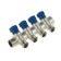 VALTEC collector, with valves, 3/4 "x 1/2" 4 exits, with external thread