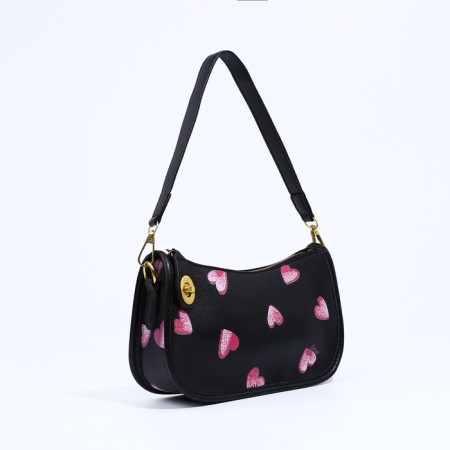 Bag-baget with a zipper, black color-2