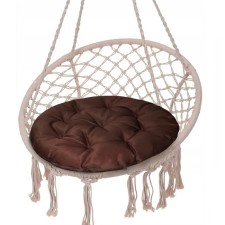 The pillow is round onto the waterproof chair D60 cm, the color of the brown Greta is 20%, polyester 80%