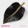 Fruit dish "leaf", 35.5 × 20 × 5 cm, gold color with black