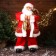 Santa Claus "Red fur coat, with glasses, with a flashlight" moves, with a backlight, 70 cm