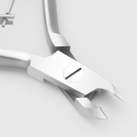 Manicure nippers for cuticle, double spring, 10 cm, blade length-4 mm, on the blist, silver color, PNEC-303-S-LJ-1