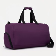 Sports bag with lightning, shoe department, external pocket, purple color