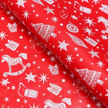 Paper packing glossy bilateral "Nutcracker", 70 x 100 cm-1