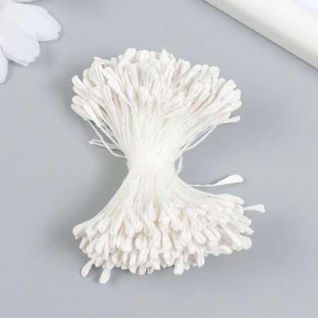 Stamens for flowers "white" set 360 pcs length 6 cm
