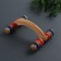 Wooden massage, 15 × 10.5 × 5 cm, 8 wheels, color mix