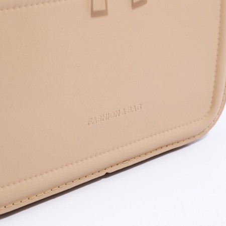 Cross-Bodi Bag on a zipper, beige color-3