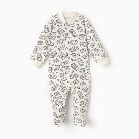 Combineson children's closed legs, white color/milk, height 80 cm