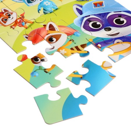 Puzzle "Raccoon. More fun together ", 24 elements-4
