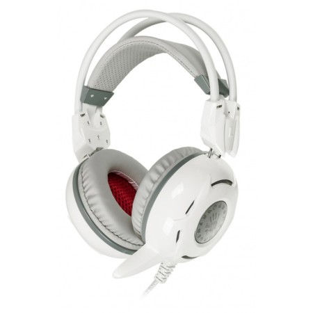 Headphones with A4Tech Bloody G300 Microphone 1.8m Monitor headulery (G300 White+Grey)-6