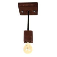 Hugh chandelier 1x60W E27 Brown/Black 27x14x14cm Bayerlux