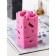 Aromatic decorative candle "openwork", pink, 6x6x12 cm, peony