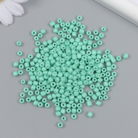 Glass beads 6/0 "turquoise" marshmallow 450 g-1