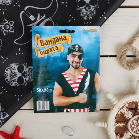 Bandana "Pirate", adult, 50x50 cm-10