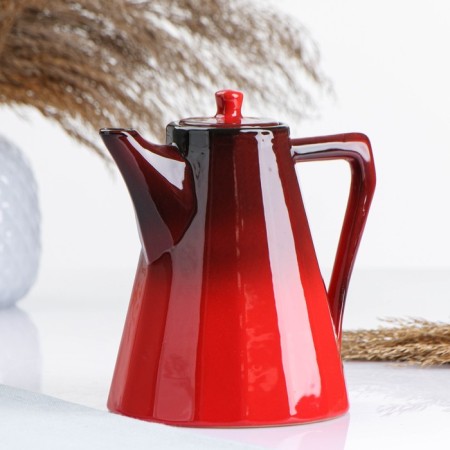 Coffee pot "Nostalgia" 0.7l / 12x16cm, red-1