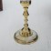 Summary with mother -of -pearl "imagination" per 1 candle, brass 7.5x7.5x13.5 cm