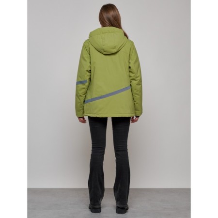 Ski jacket female, size 58, khaki color-15