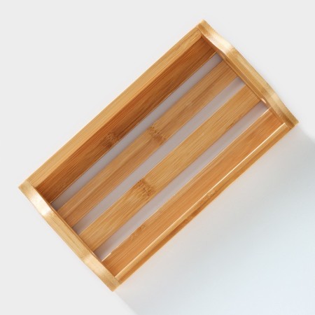 Porcelain sauces containers on a bamboo stand Bellatenero, 3 objects: 2 saucepan 420 ml, stand 17 × 7.2 × 17 cm, white color-7