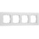 Frame for 4 posts Senso (white, glass Soft-Touch) W0043101