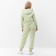 Women's costume (sweatshirt, trousers), pale green color, size 54