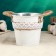 Kashpo "Vederko Lindberg" white with handles, 13x13x12cm