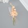 Decorative bouquet "Chrysanthemum" with brilliance, 5x9 cm, peach