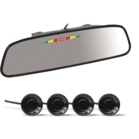 Avs PS-164U parking sensors, 4 sensors, mirror + LED display