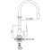 ACCOONA A4890K-5 kitchen mixer, single-leaf, flexible spout, 2 modes, green