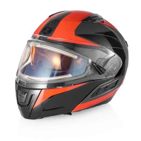 Snowmobile helmet Zox Condor Parkway, glass with electric heating, gloss, size l, red, black
