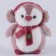 New Year's soft toy "Penguin", pink color, for the New Year