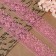 Capricon lace, 35 mm × 10 ± 1 m, pink color