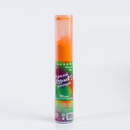 Clap - colored smoke "Bright explosion of emotions", 30 cm, color orange color-1