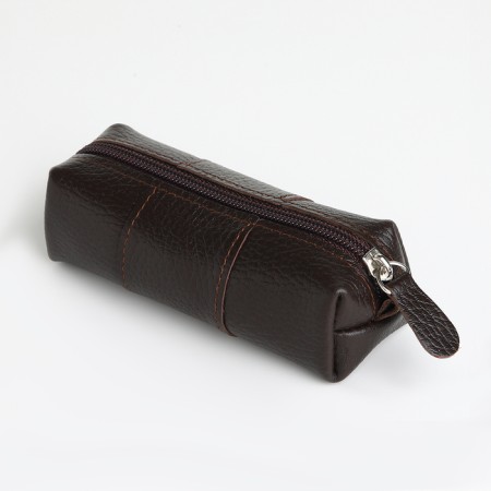 Pocket Key with lightning, textura, length 12.5 cm, ring, brown color