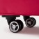 Road bag 18 "On the wheels, a lightning department, external pocket, pink color