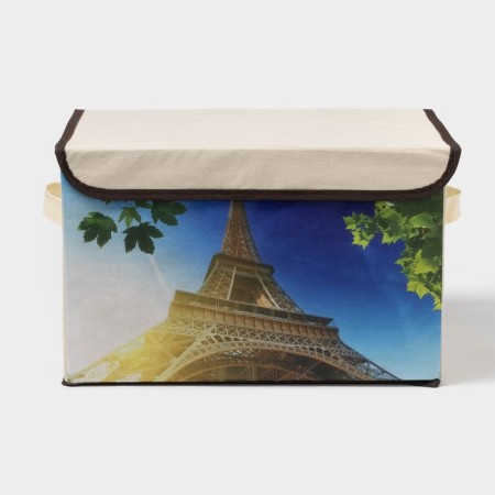 Stelly box for storage with the Eiffel Tower lid, 38 × 25 × 24 cm-1