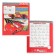 Notebook in a slanting ruler of 12 sheets, 5 types of mix, covered cardboard, cars