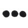 Pompons, 4.5 cm, in a set of 200 pcs., Black color