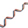 Kapron "Rainbow" leash, 1.6 m x 1 cm
