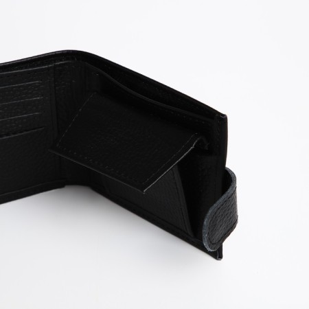 Women's wallet on the button, Textura, black color-6
