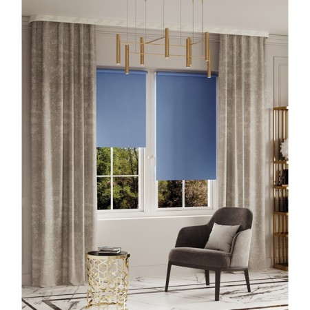 Curtain "Allur", size 180x280 cm, steel color