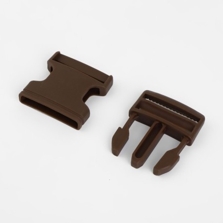 Fastex 38 mm, load up to 15 kg, 10 pcs, dark brown color-1