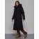 Coat insulated winter female, size 44, black color