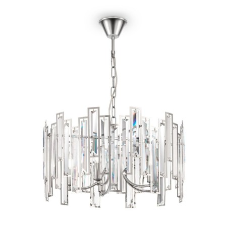 Suspended lamp 40W, 5XE14, 29x50 cm, chrome-1